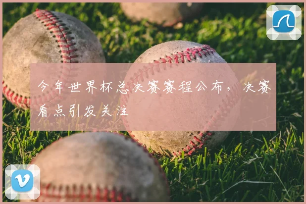 今年世界杯总决赛赛程公布,决赛看点引发关注